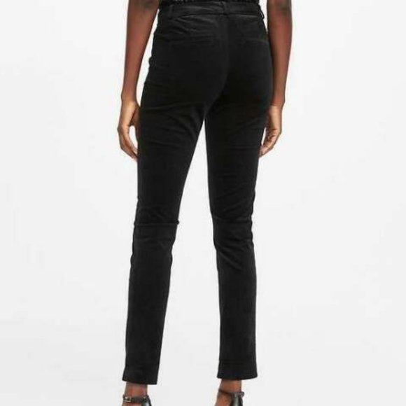 Banana Republic Pants - Banana Republic 4 The Sloan Fit Velvet Black Pants